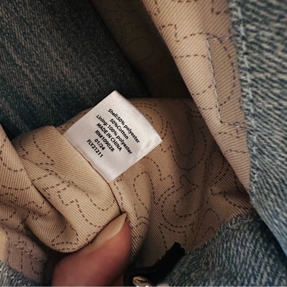 True Religion Mini Canvas Denim Tote Bag - Picture 11 of 13